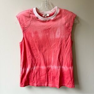 NWOT Tibi padded shoulder tie dye t-shirt